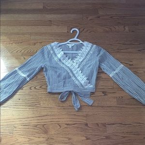 light and blue shirt v neck shirt